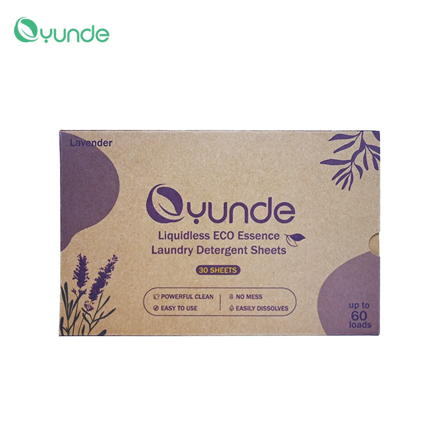 Easy Lavender: Scent-Infused Lightweight Laundry Detergent Sheets