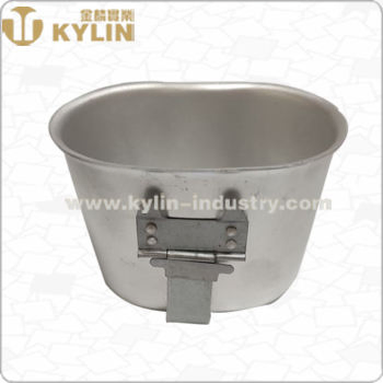 1L Amy Green Travel Canteen with Aluminum Mug and Green Bag