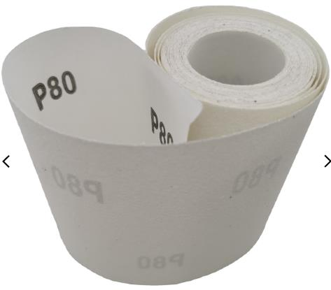 115mmx50m White Corundum Sandpaper Roll for Wood, Painting, Manicure, Pedicure.