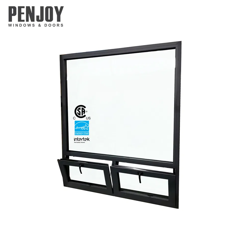 Penjoy Tempered Glass Soundproof Triple Pane Tilt Only Window Exterior