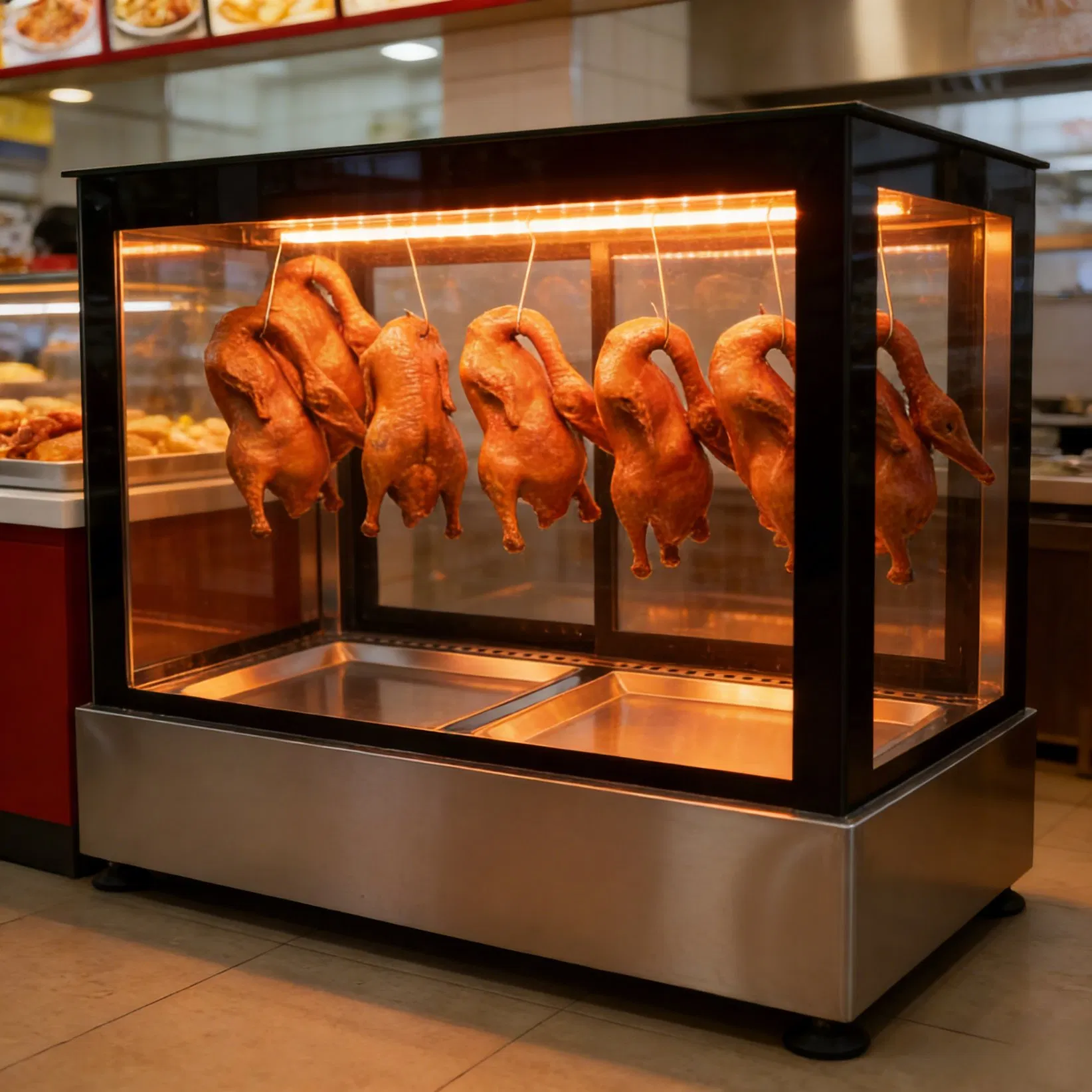 Commercial Kitchen Roast Duck Display Warmer for Catering Shop