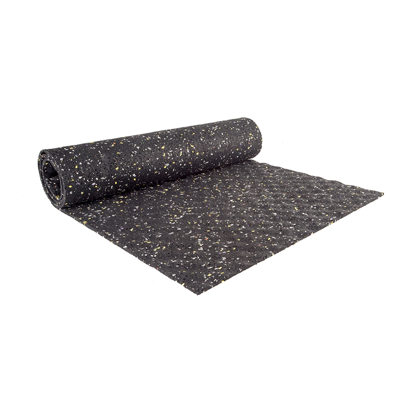 Factory Low Price Durable Soundproof Underlay Rubber Roll Eco-Friendly Underlayment Rubber Mat with Colorful Dots
