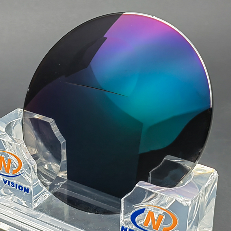 High-Quality 1.56 Photochromic Grey V1 Flat-Top Bifocal Hmc 70-28mm Optical Eyeglasses Lens