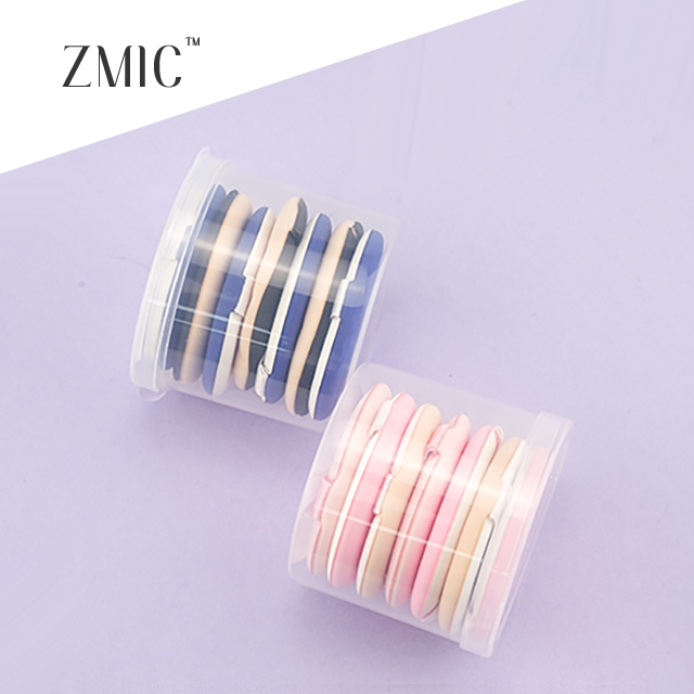 Round Empty Plastic Container for Makeup Powder Puff or Cosmetic Cotton Pads Storage