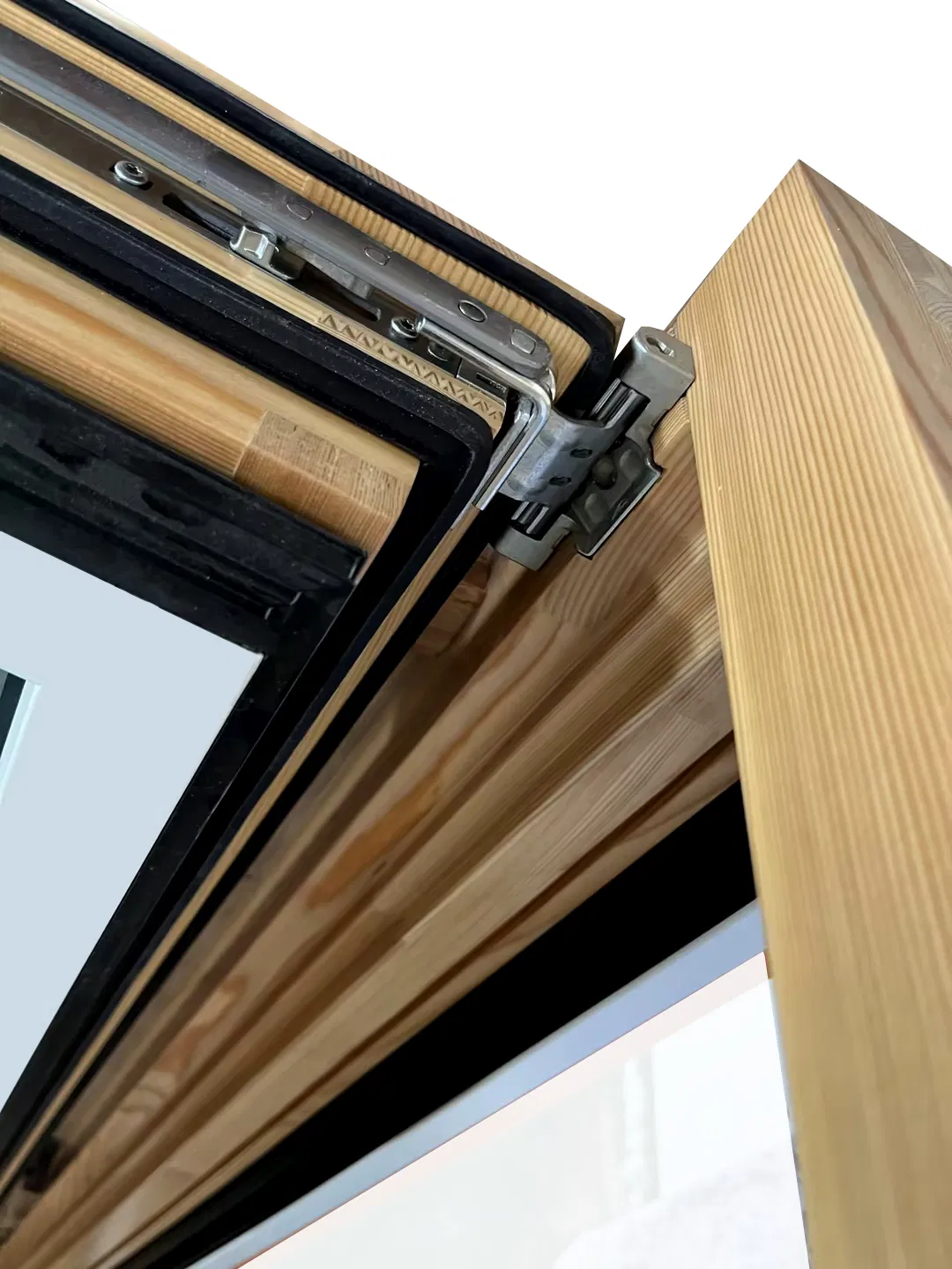 Penjoy Soundproof Aluminum Clad Wood Windows Customized Passive House Tilt and Turn Window