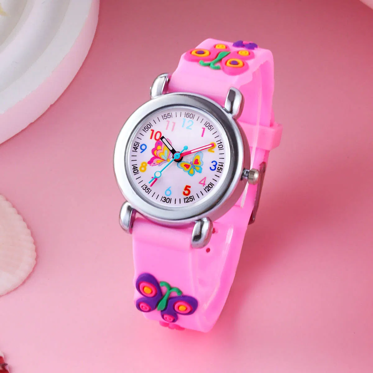 Pink Butterfly Watch Butterfly Accessories Cute Quartz Watch