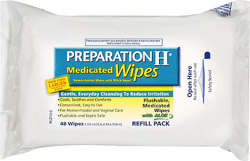 Septic Safe Witch Hazel Hemorrhoid Treatment Medicated Hemorrhoidal Wipes