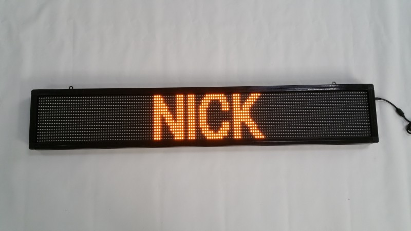Bus Destination Curve Scrolling LED Display Board