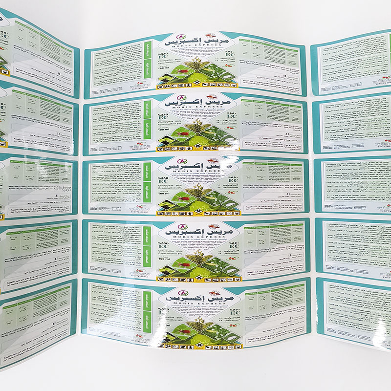 Permanent Adhesive Paper Stickers Agro Pesticide Roll Labels