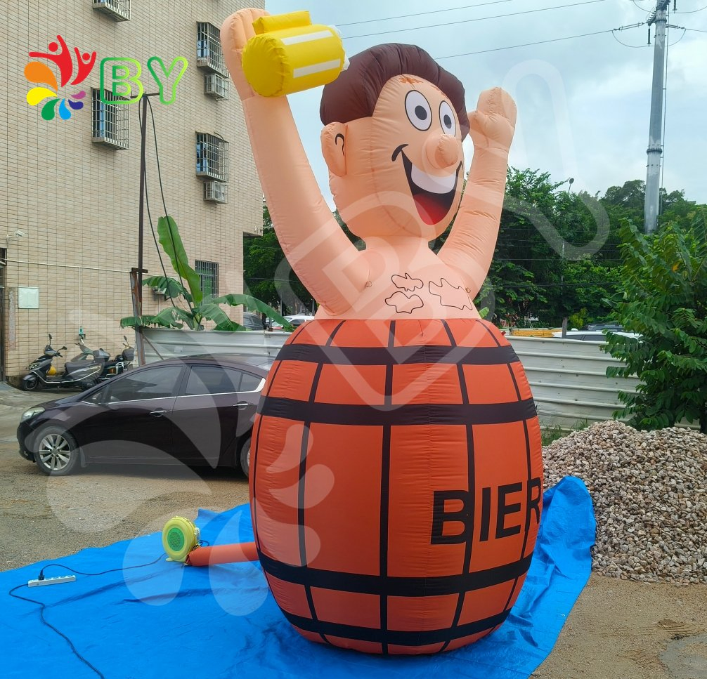 Hulde Aan Het Bruidspaar Doll Abraham and Holland Sarah Inflatable Cartoon for Anniversary Decoration