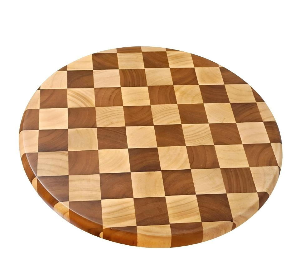 Круглая разделочная доска из дерева