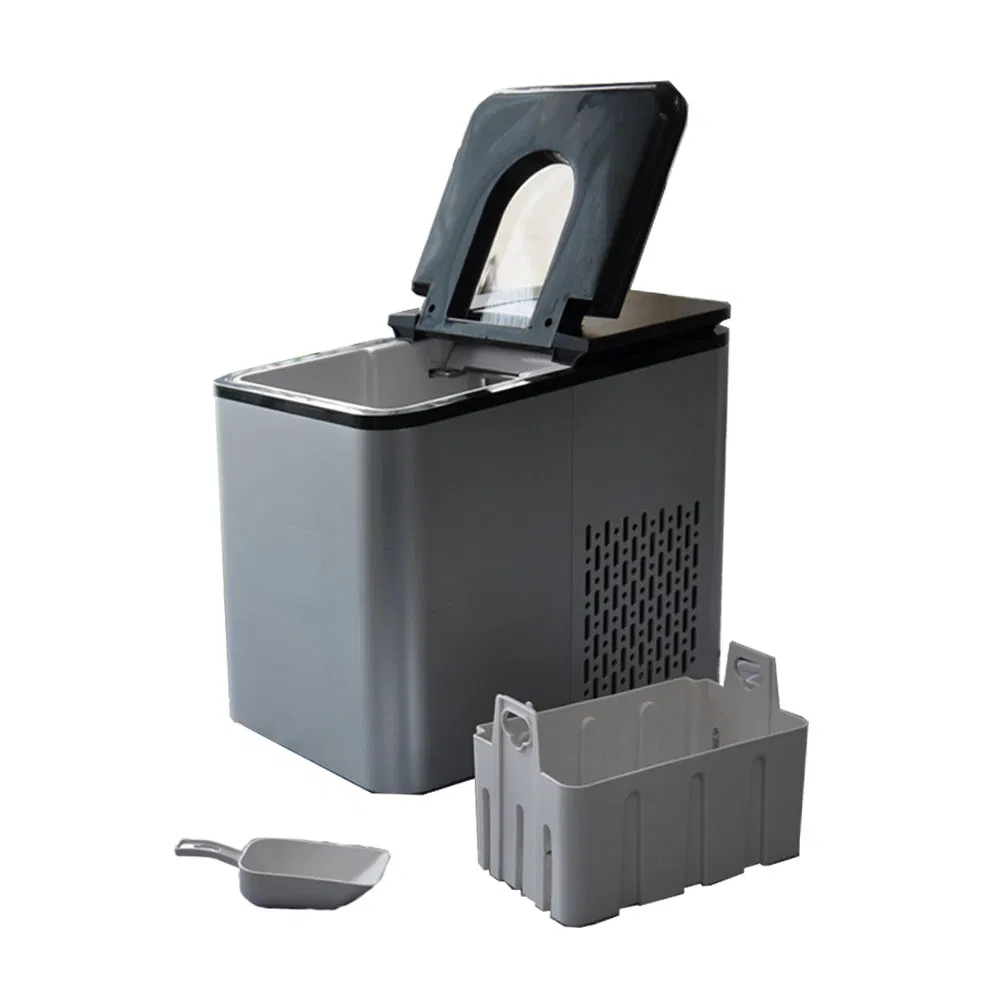 Home Portable Countertop Ice Machine with Ice Scoop and Basket