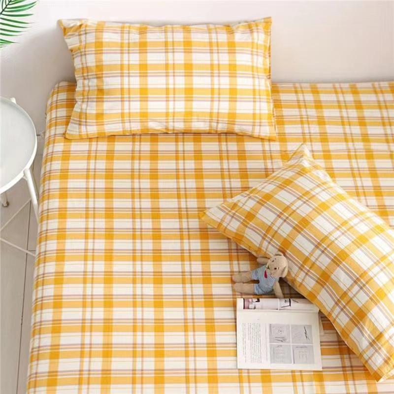 Soft Comfortable Breathable Easy-Care Polyester Bed Sheet Colorful Bed Sheet for Bedroom