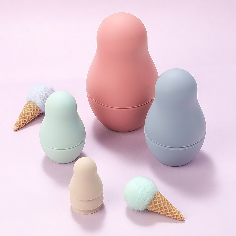 100% Food-Grade Nesting Matryoshka Dolls with Silicone Russian Dolls, Adorable Educational Toy