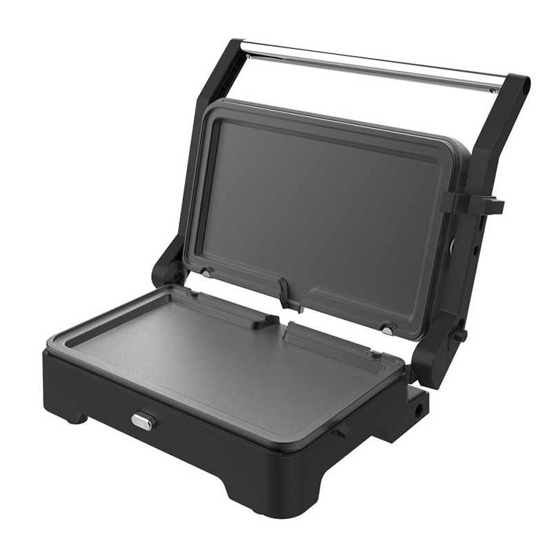 Removable Plate Electric Grill and Panini Press with Non-Stick Coating
