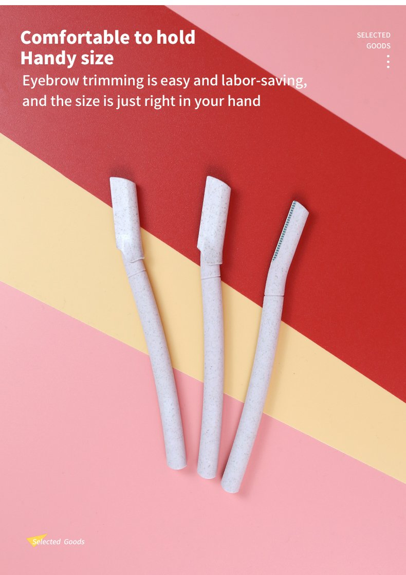 Cosmetics Eyebrow Razor Biodegradable Eco-Friendly Beautiful Fashion