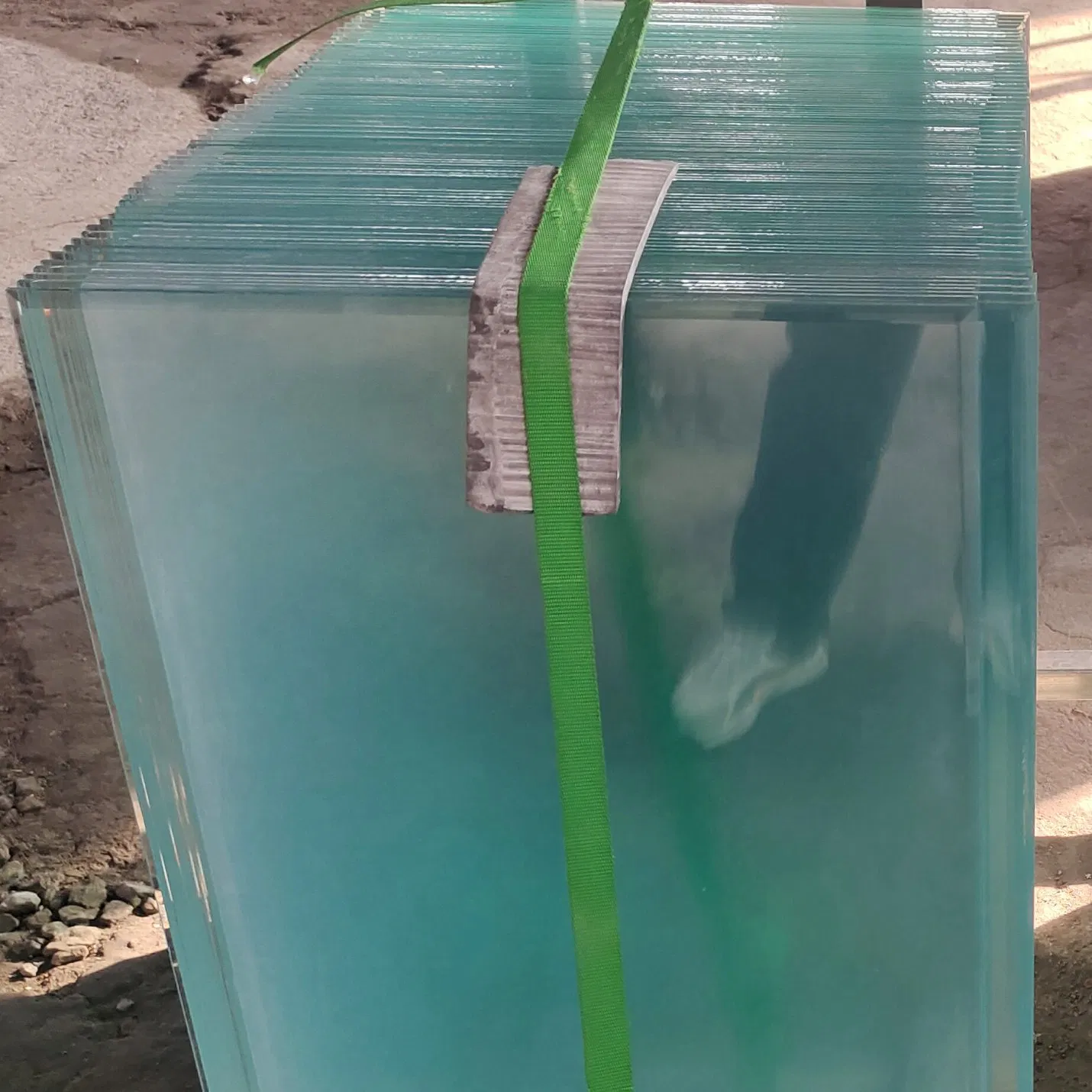 Tempered Glass Beveled Edge with Hole for Furniture and Table