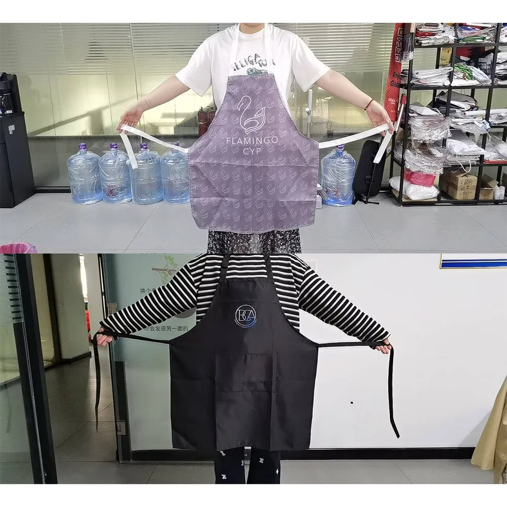 ODM/OEM Wholesale Sublimation Free Design Printing Custom Waterproof Cooking Kitchen Chef Apron