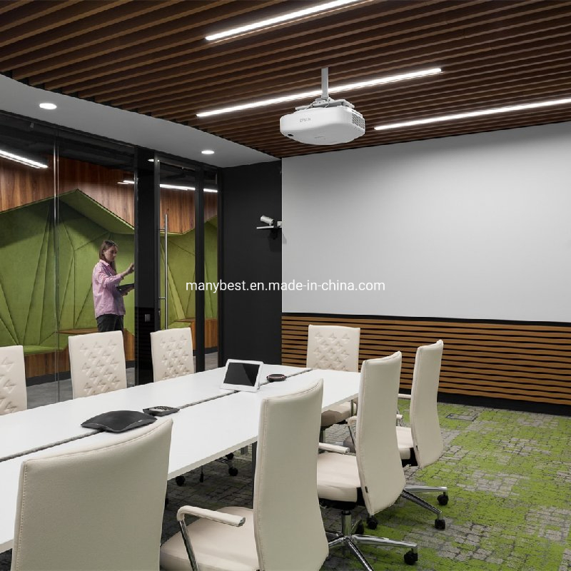 Fashionable Aluminum Wooden Color Baffle Ceiling Restaurant Office Ceiling Decoration