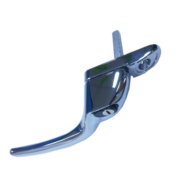 Polished Chrome Sliver Cranked Zinc Alloy Espag UPVC Window Handle