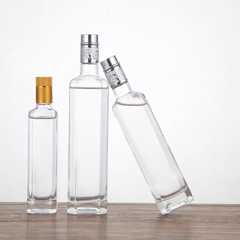 250ml 500ml 750ml Wholesale Cooking Oil Bottle Square Cooking Oil Bottle