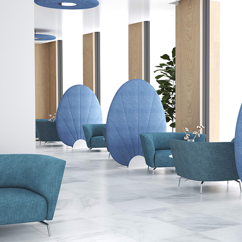 New Design Mobile Partition Office Fabric Acoustic Free Standing Panel Workstation