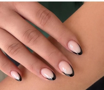 24 PCS French Press on Nails Almond Short Natural Reusable Stick on Nails