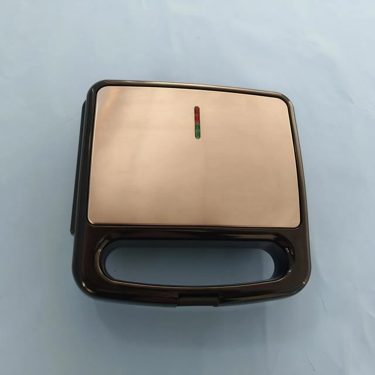 SUS Panel Portable Grill, Dual Use Nonstick, Countertop Panini Press, Sandwich Maker, Electric Grill Griddle with Cord Storage, Locking Lid, Indicator Lights