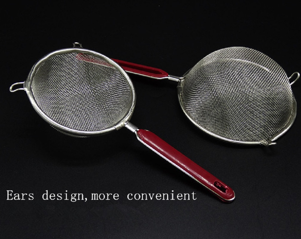 High Quality 3PCS Kitchen Tool Stainless Steel Mesh Strainer