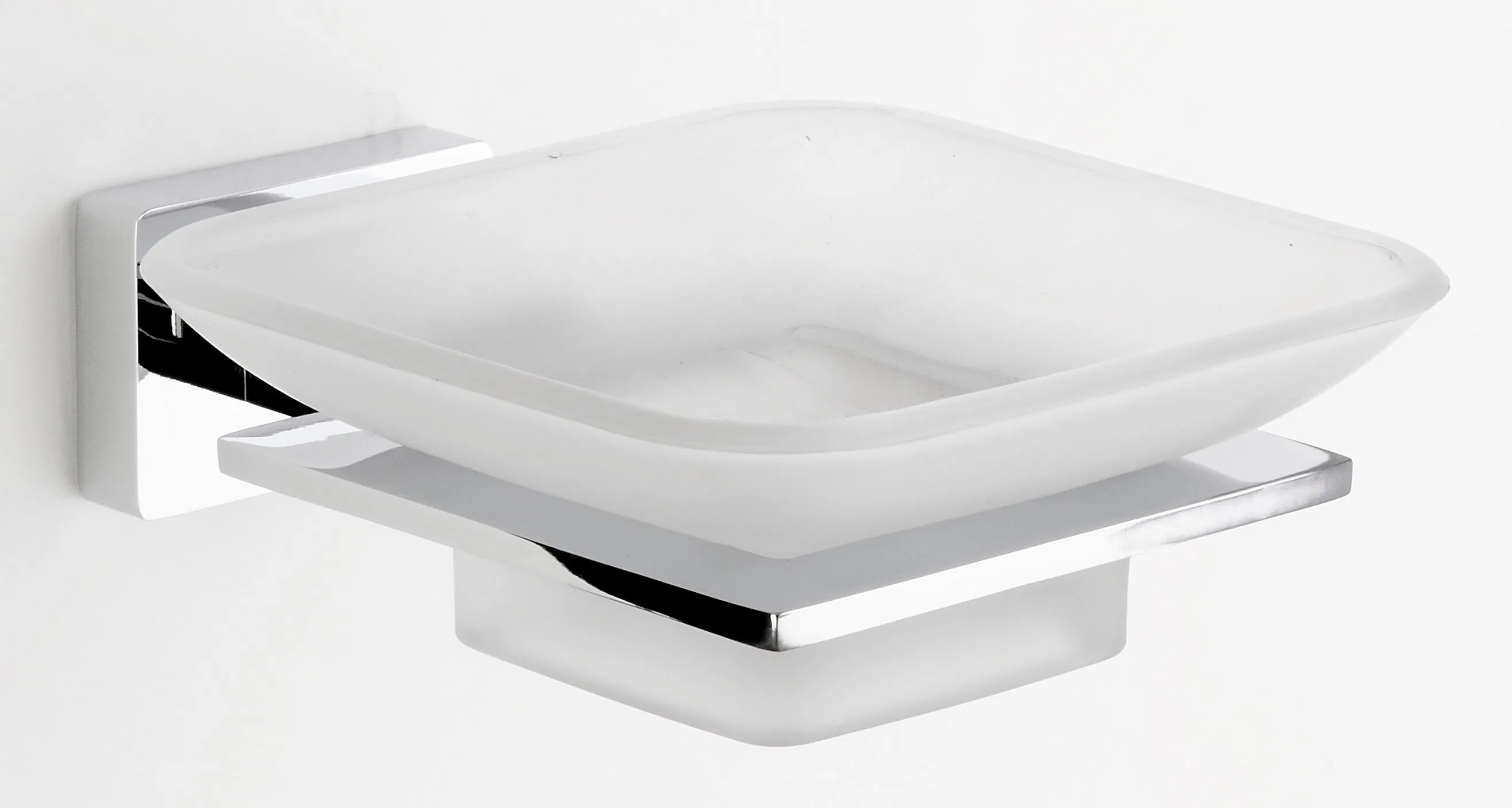 Мыльница настенная хром латунь