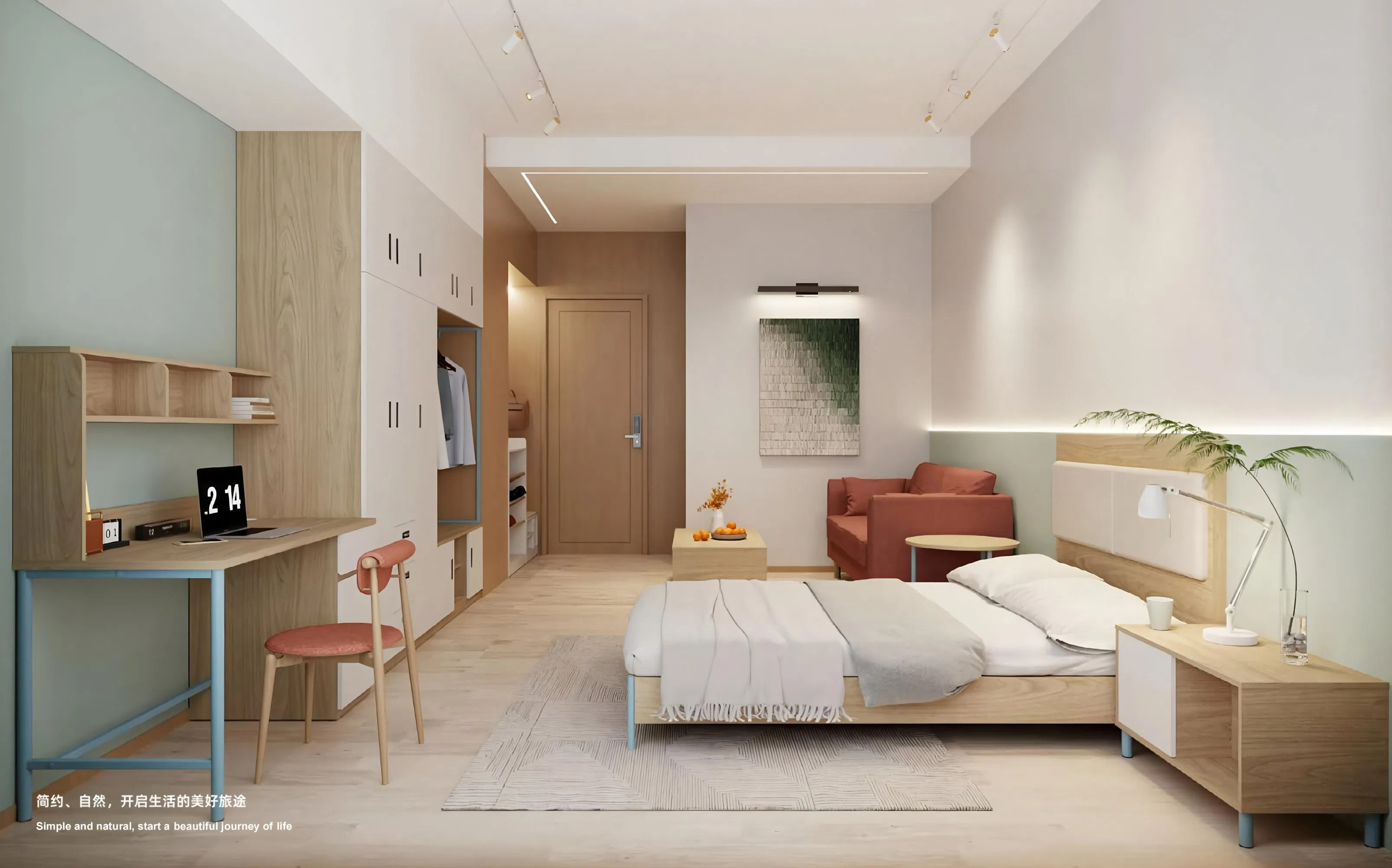 Chic Eco-Conscious Apartment Furniture Made From Green Materials for Dya003