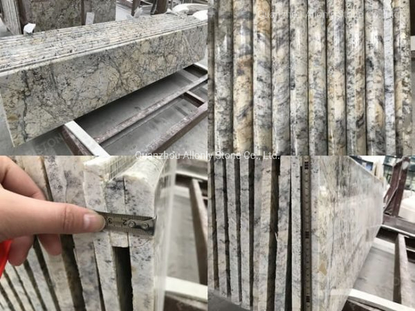 Brazil Golden Crystal Stone Design Interior Floor Tile /Wall Stair Granite for Commercial Project