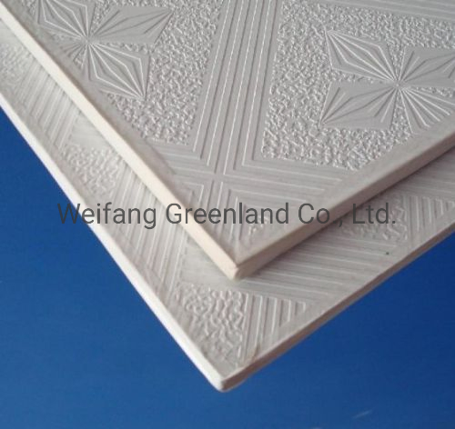 595X595mm/600X600mm/603X603mm/603X1213mm Vinyl Laminated Gypsum Tiles/Gypsum Ceilings Board/Gypsum Ceiling Tiles