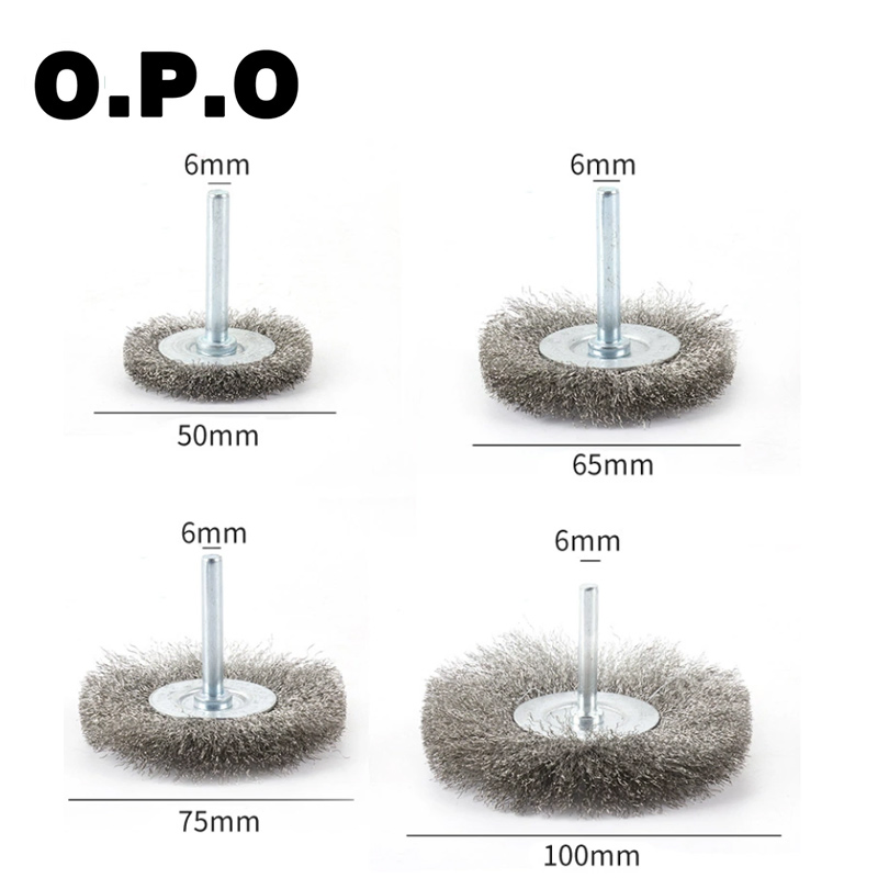 Промышленная чашечная щетка для вала из нержавеющей стали и латуни