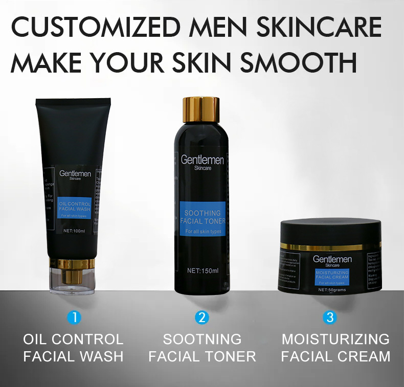 Mens Skincare White Label Skincare Manufacturers Clean Oil Control Anti-Acne Face Wash Cleanser Exfoliating Skin Care for Men
