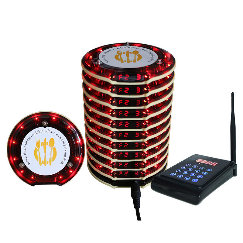 Wireless Queue Calling Restaurant Coaster Pager System Food Court Church Cafe