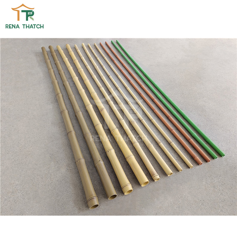 1~5m Long Synthetic Bamboo Pole Plastic Bamboo Stick Stake Canes Artificial Bamboo Cladding