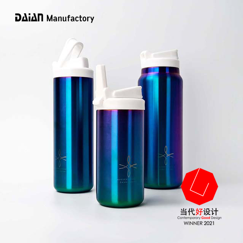 Wholesale Eco Custom Colorful Double Wall Flask 500ml Stainless Steel Paint Outdoor Small Mouth Water Bottle