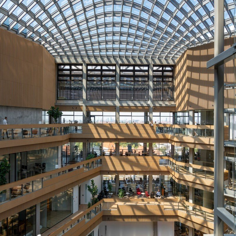 Wood Grain Aluminum Alloy Square Tube Profile Ceiling Decorative Grille