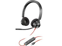 HP-Poly Blackwire 3320 M USB-C 8X220AA Wired Stereo Black Headset