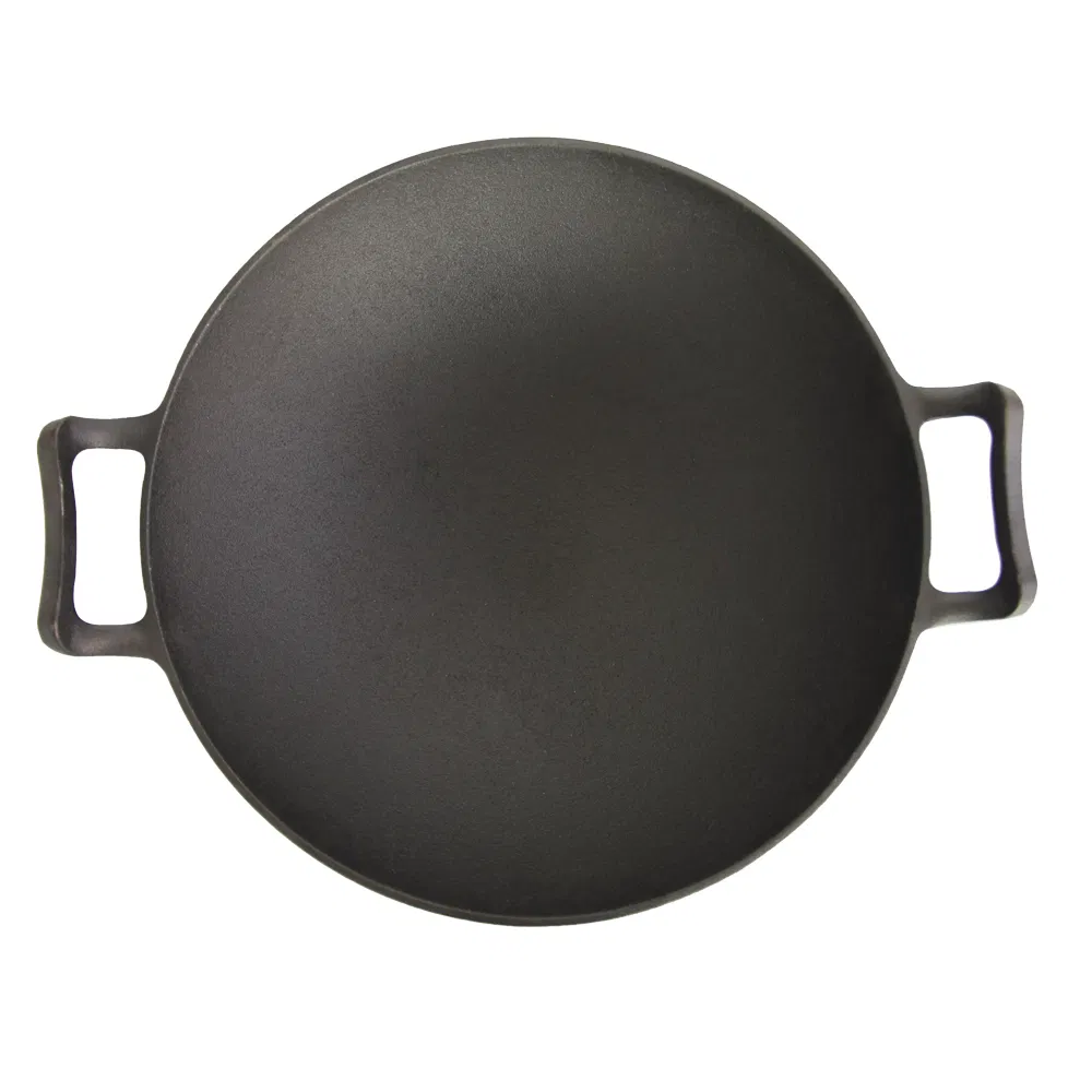 High Quality Chinese Double Handle Cast Iron Wok