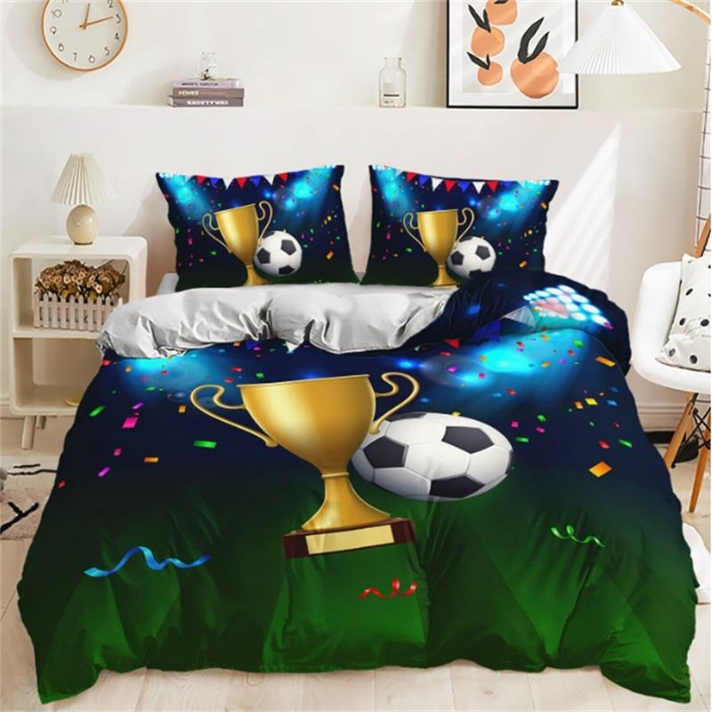 Duvet Cover Sets 3D Bedding Set Pillow Cases Fitted Sheet Single Double & King