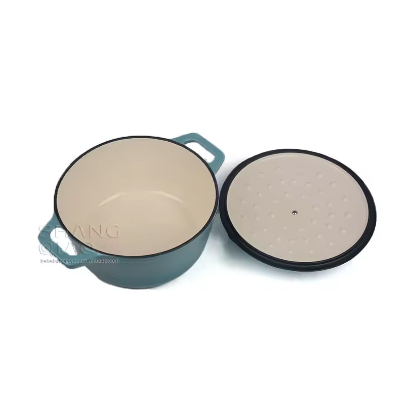 Cookware Set Enamel Cast Iron Dutch Oven Round Casserole Braising Pot