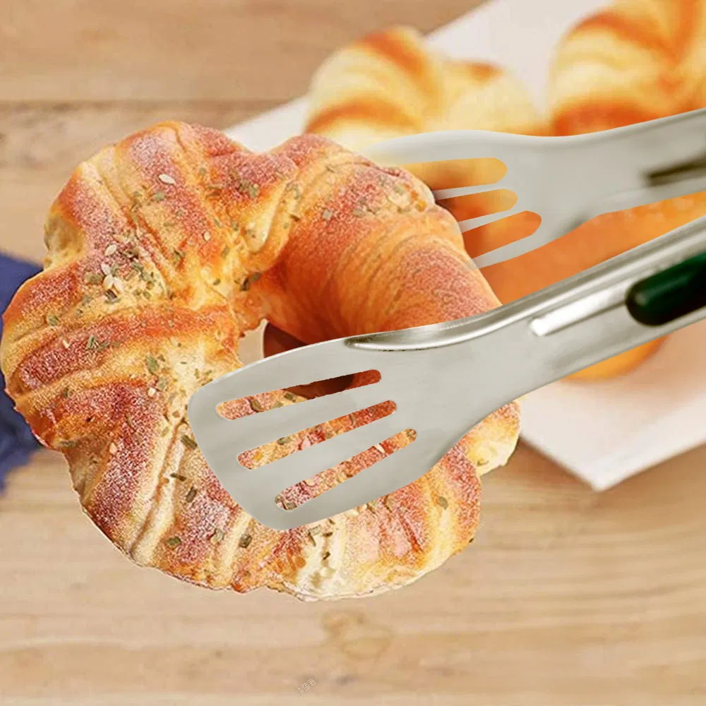 Wholesale China Manufacturer High Quality Kitchen and Barbecue Accessories Non-Slip Food Serving Cooking Tongs Food