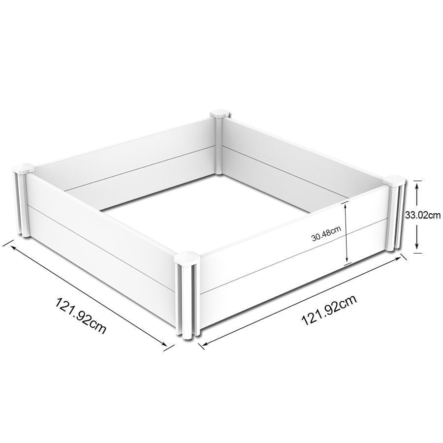 Modern Style UV Proof Vinyl Raised Garden Bed