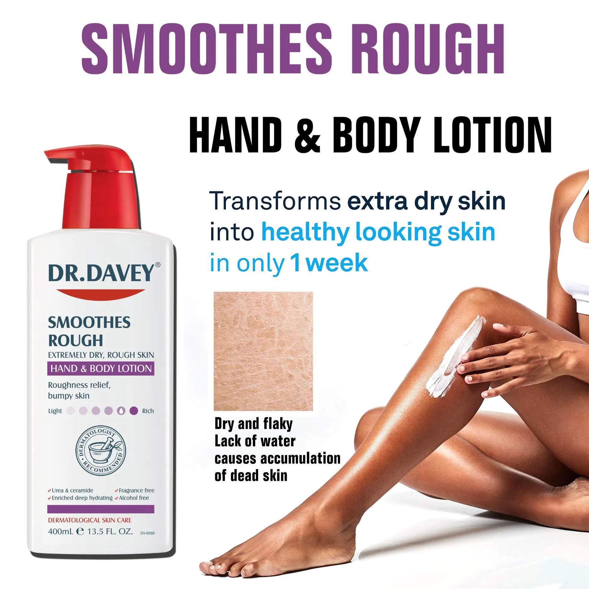 Dr. Davey Smoothes Rough Hand & Body Lotion 400ml