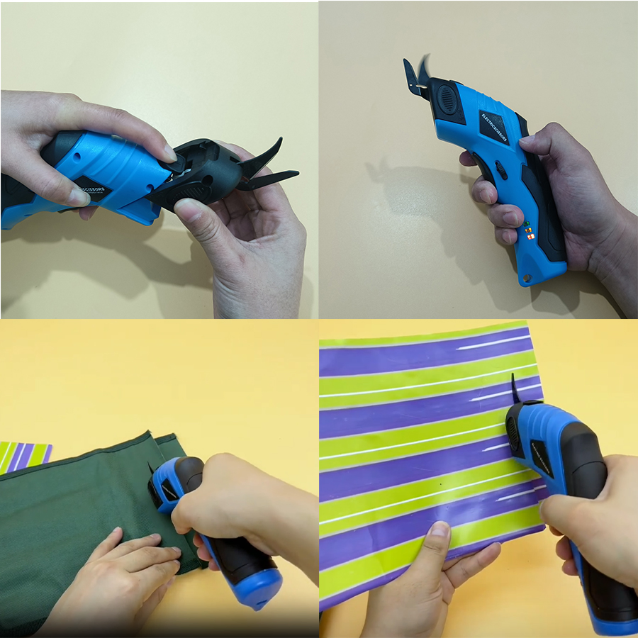 Электрические ножницы для ткани с аккумулятором