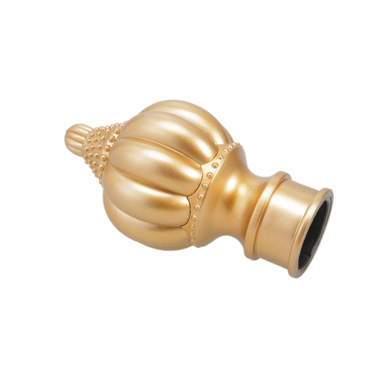 Kunna 28mm Cylindrical Curtain Rod End Caps Finials