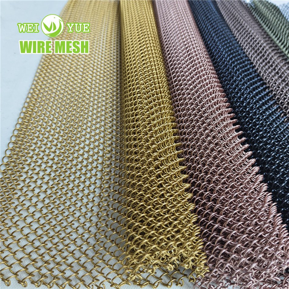Ceiling Decorative Wire Mesh Metal Ring Mesh Curtain for Room Divider