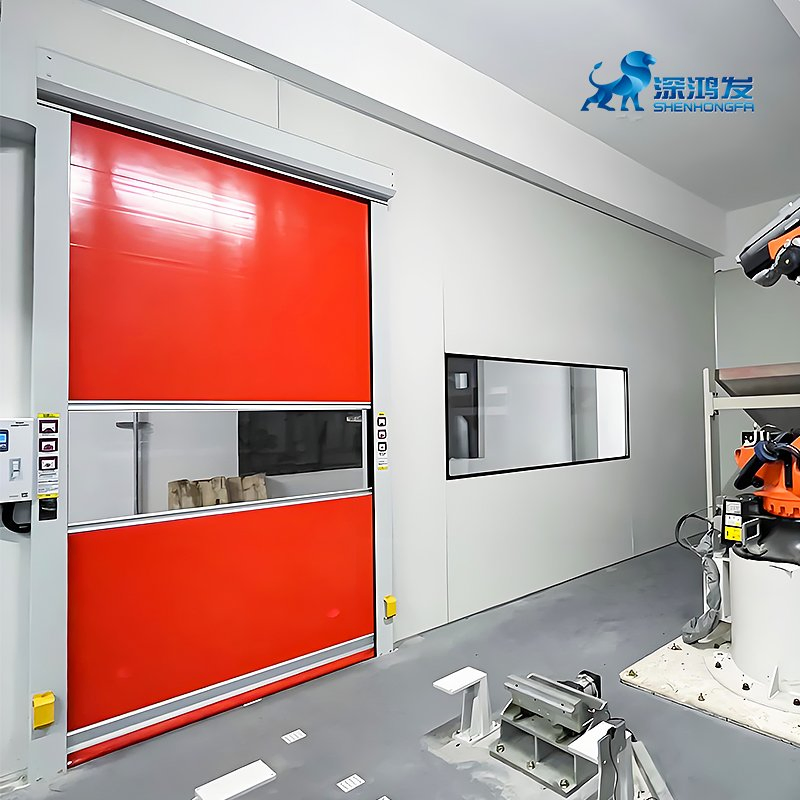 Promotion Fast Stacking Door Automatic Induction High-Speed PVC Warehouse Rolling Door Industrial Electric Door